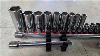 BAHCO 22 piece 3/8 drive socket set